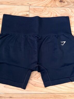 Gymshark Black Ribbed-Waist Training Shorts